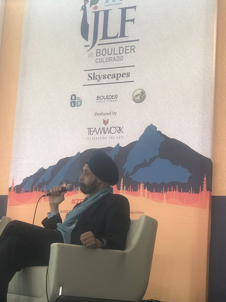 Indian Ambassador to the United States Navtej Sarna at ZEE JLF at Boulder. 