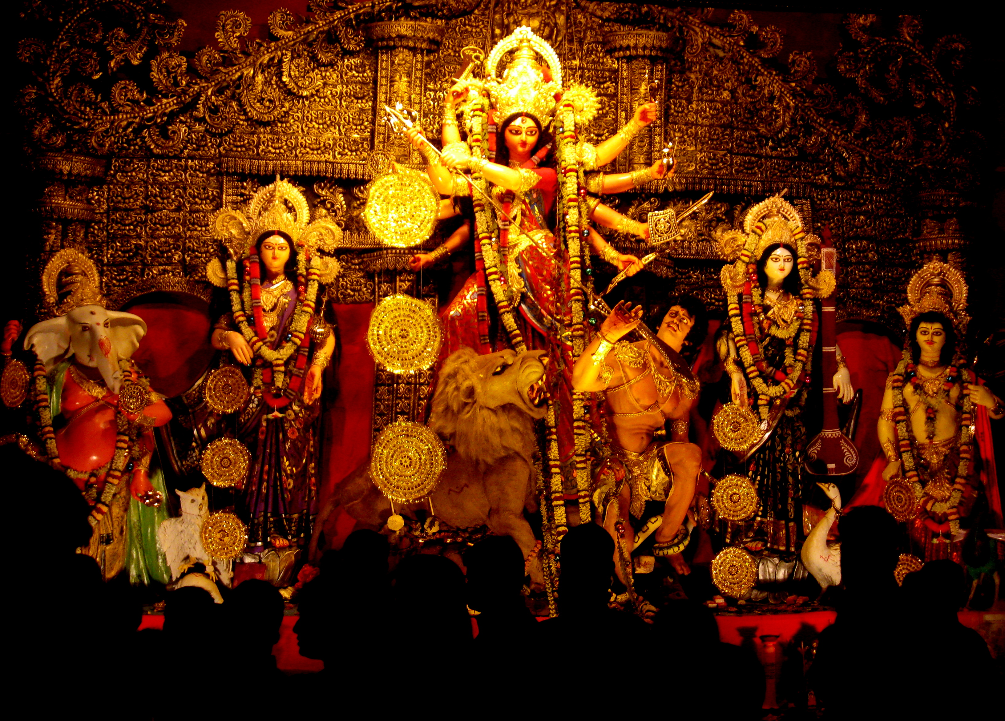 An idol of Goddess Durga.