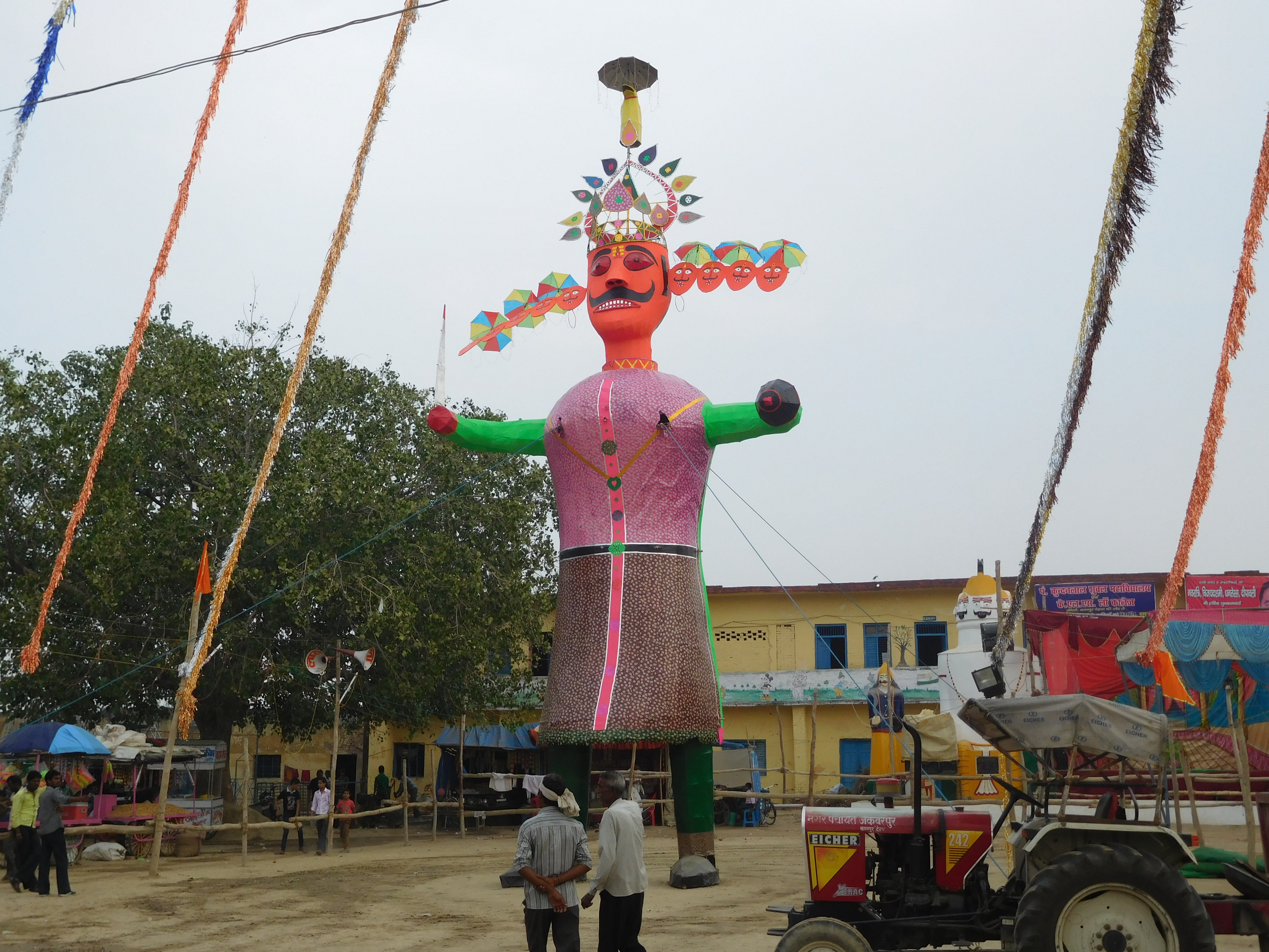 An effigy of Ravana.
