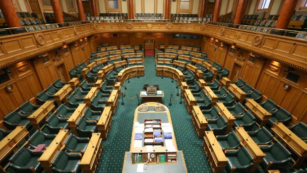 The Parliament House in New Zealand. 