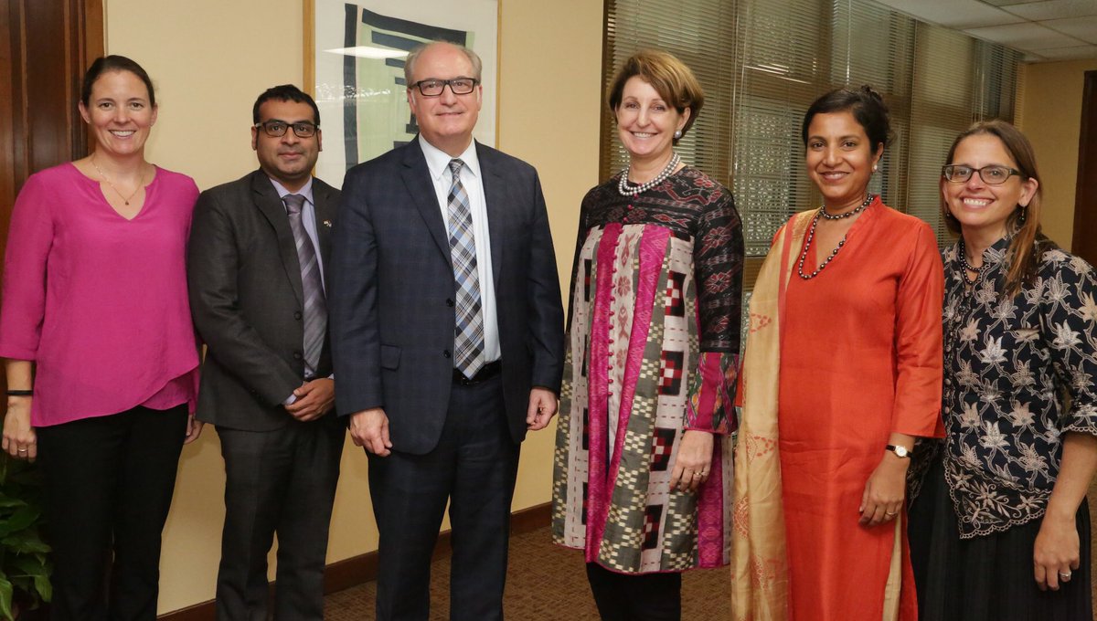 US Charge D’Affaires Mary Kay Carlson with participants of 2nd India-US Health Dialogue held in New Delhi