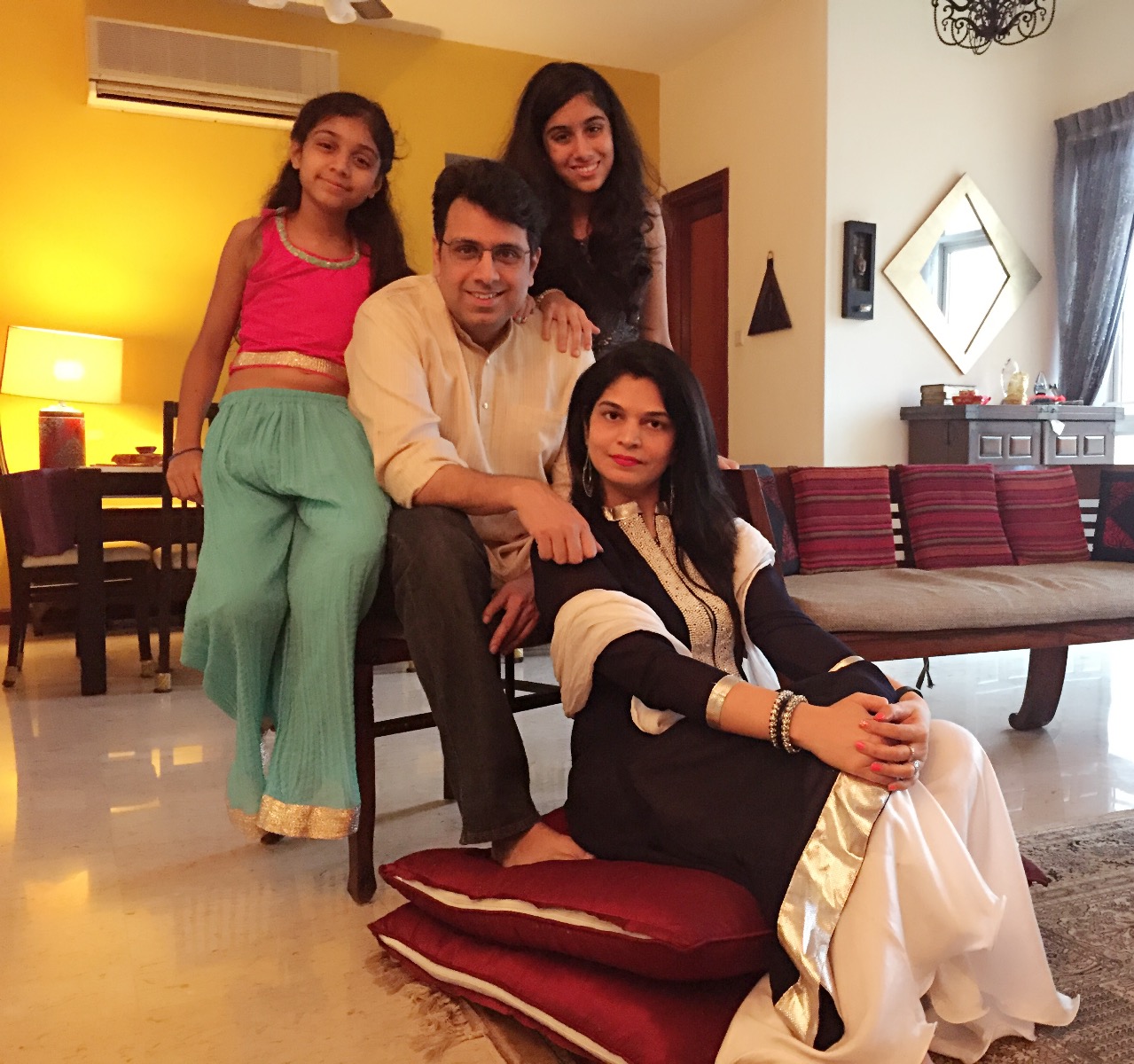 Shalima Motial with family. 