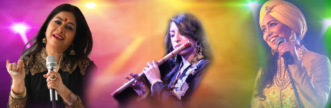 India’s leading singers Rekha Bharadwaj, Harshdeep Kaur and Rasika Shekar.
