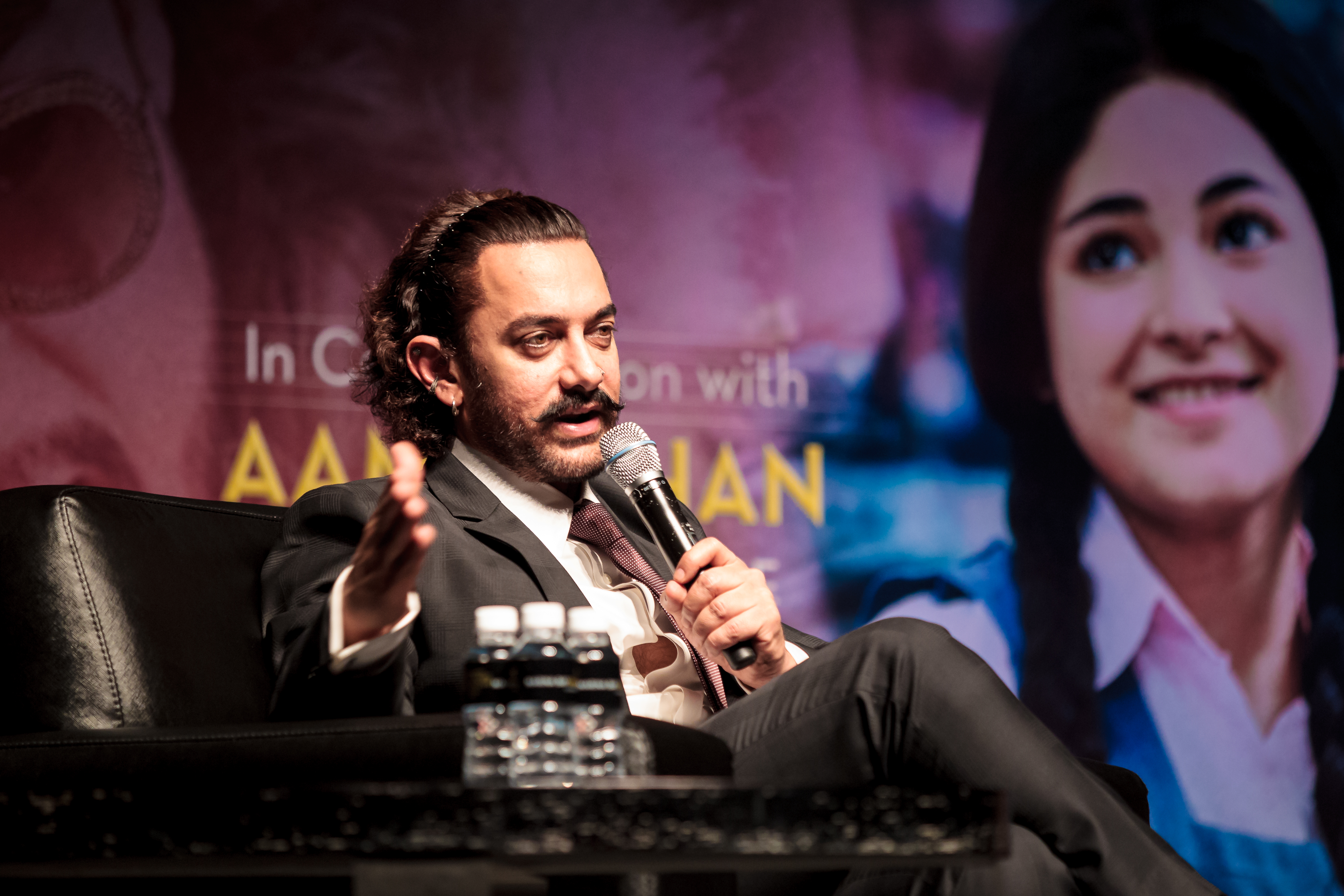Aamir answered questions posed by the audience with refreshing honesty.