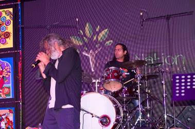Indian singer Lucky Ali performs at Singapore’s YuuZoo launch of Tribe Nation app in India.