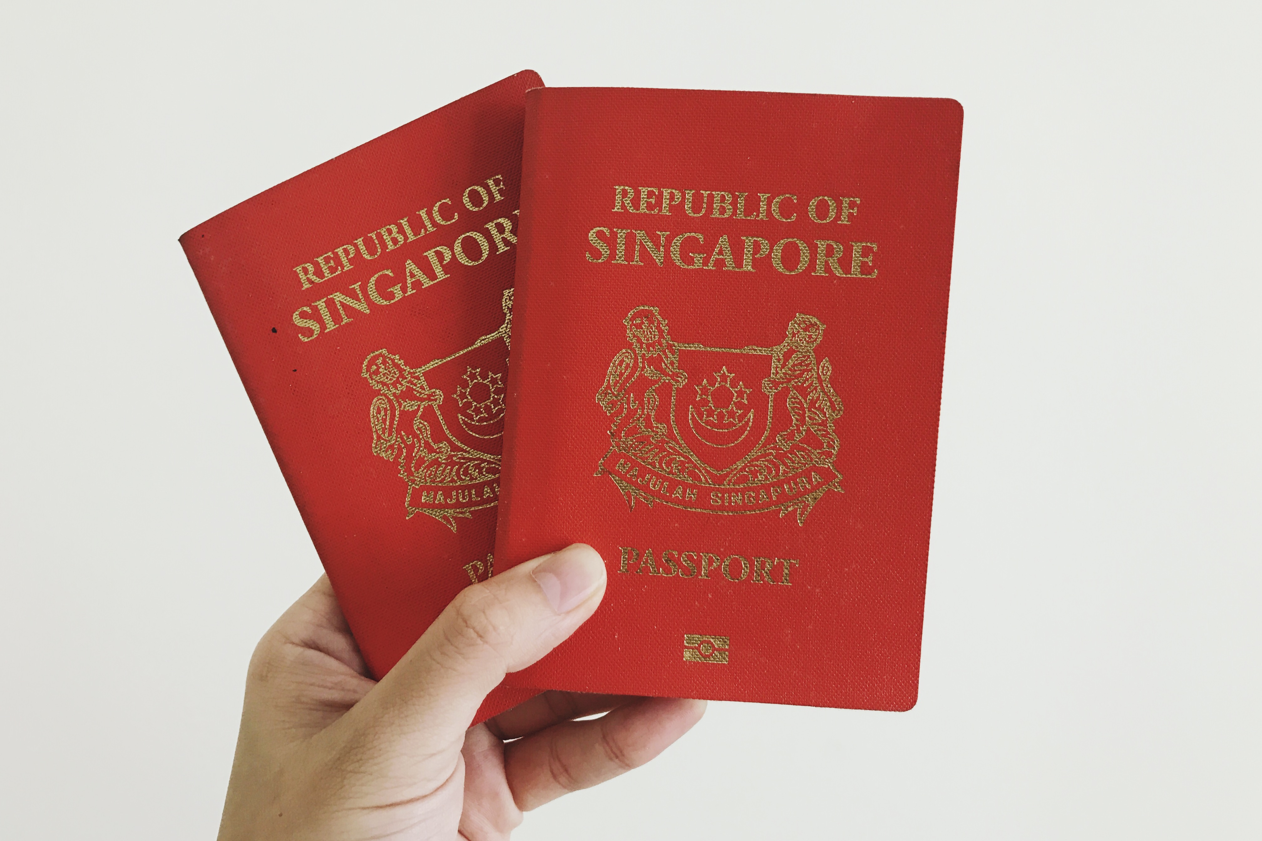 An image of Singapore passport.