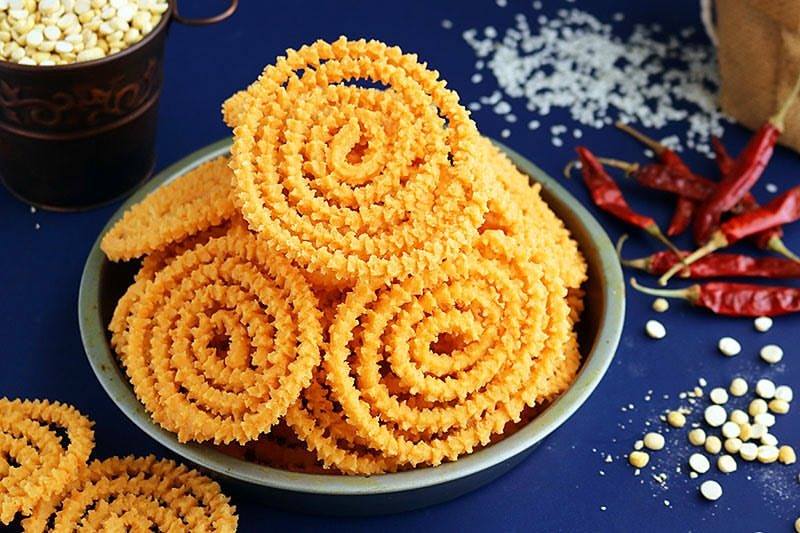 Special murukku are being sold at many shops in Singapore. 