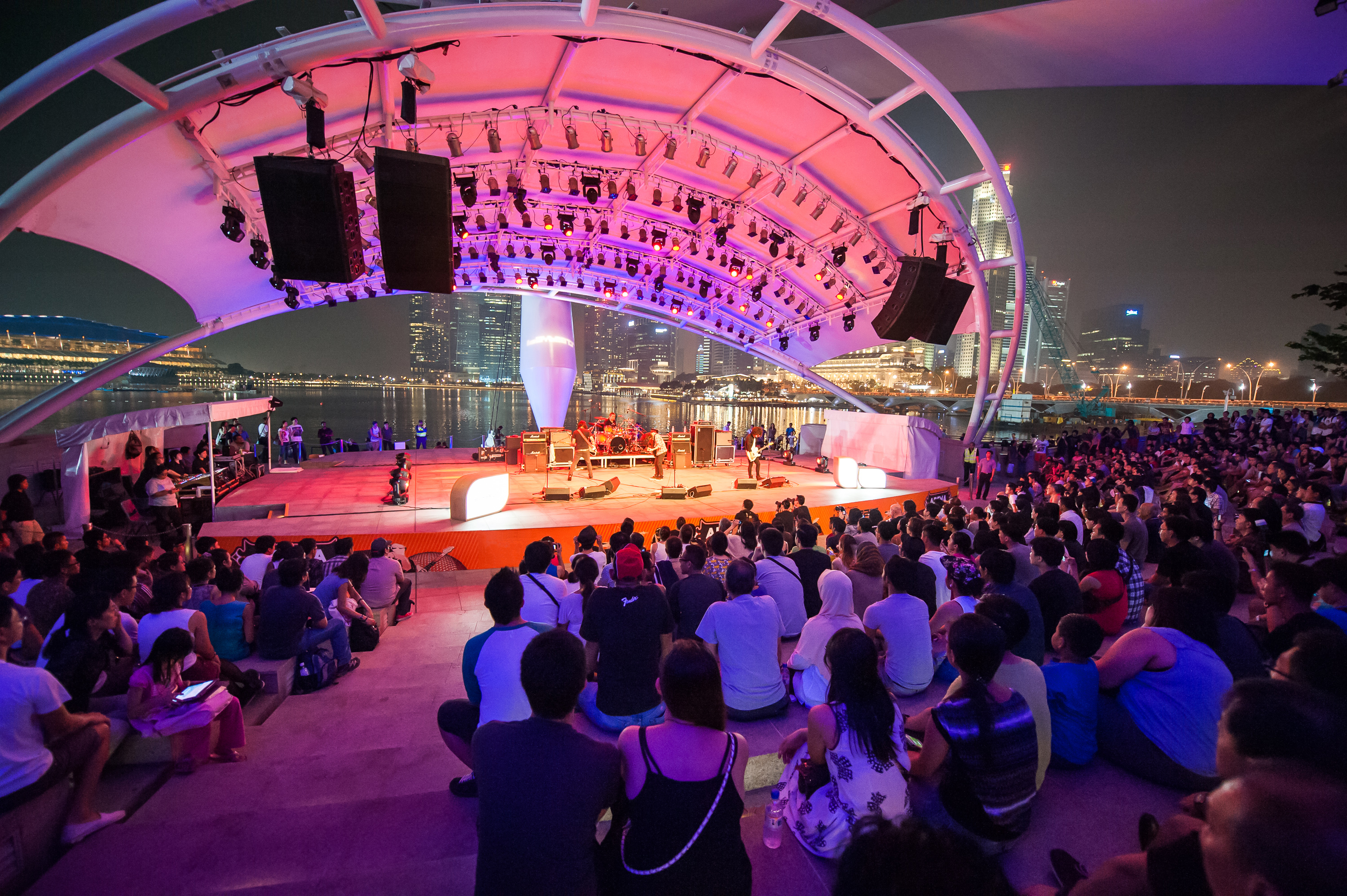 Esplanade outdoor theatre. Photo courtesy: Esplanade - Theatres on the BayEsplanade outdoor theatre. 