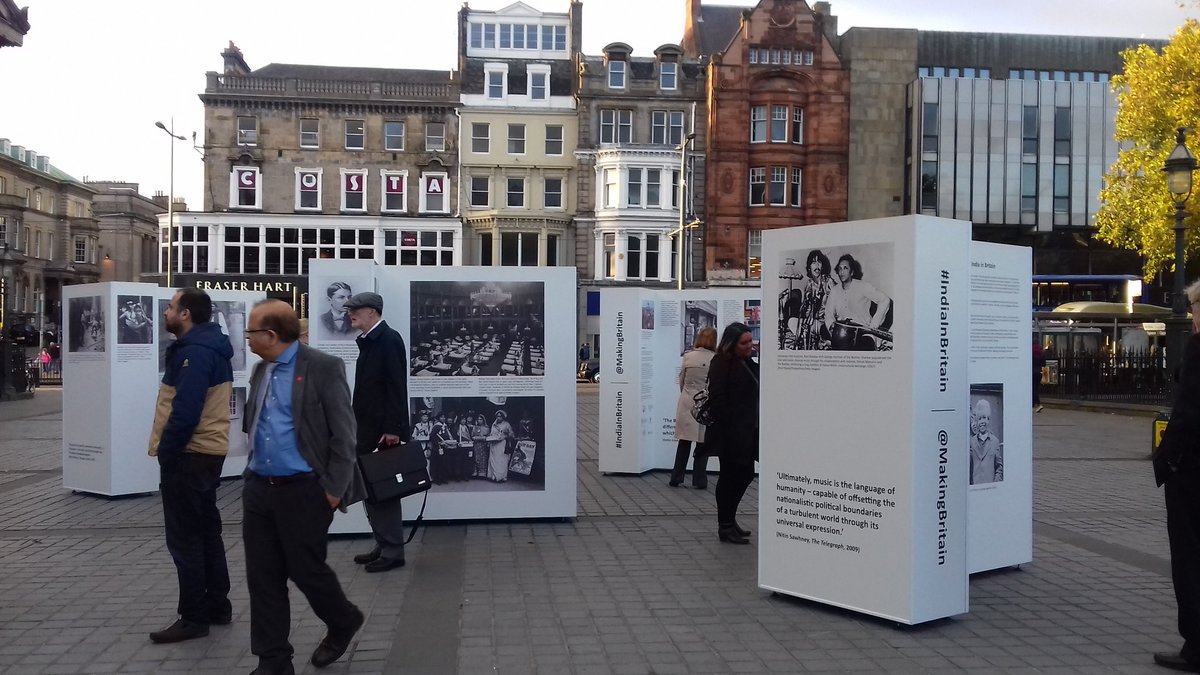 The photo exhibition in Edinburgh. 