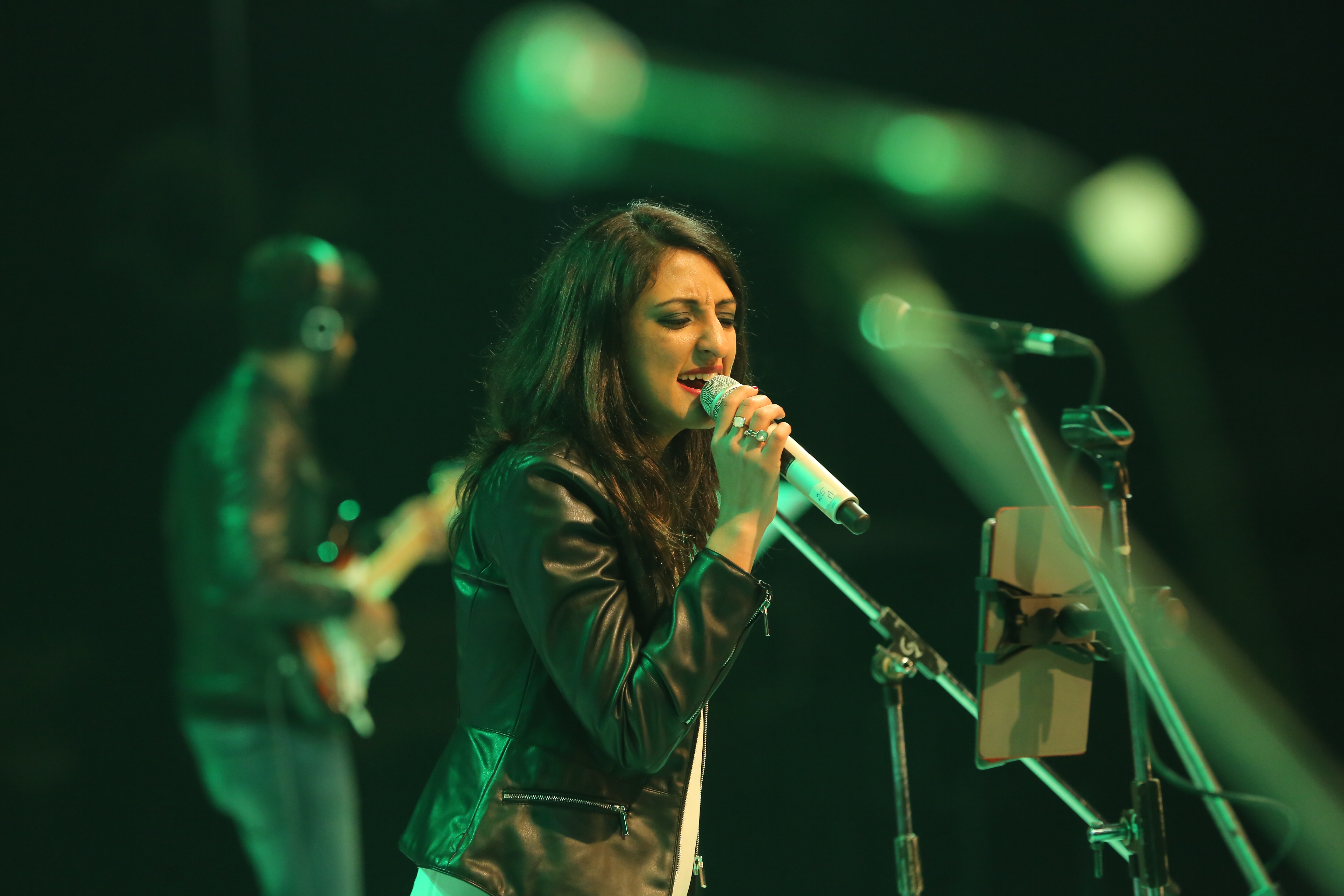 Indo-American flautist and singer Rasika Shekar during a performance.