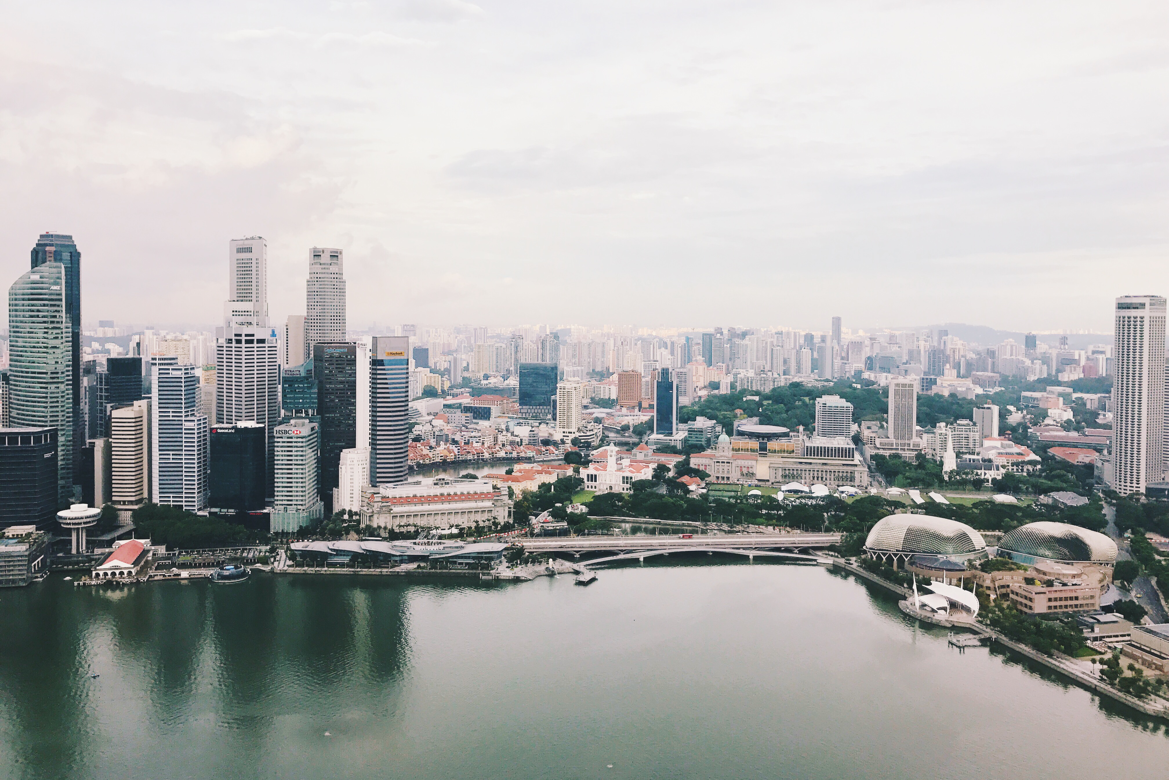 The Marina Bay in Singapore. 