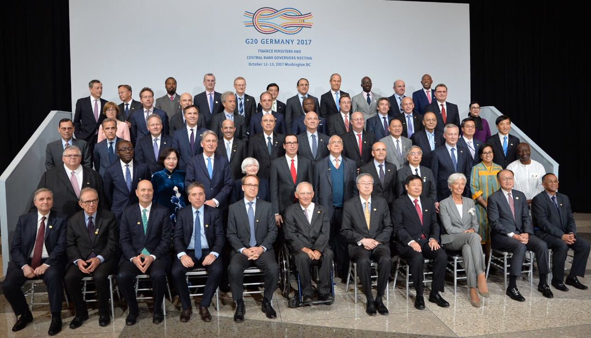 The Finance Ministers of the G20 countries.