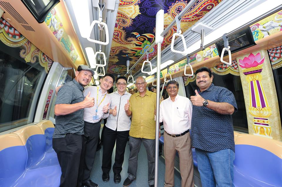 The Deepavali 2017 themed train was launched earlier this evening by Minister for the Environment and Water Resources, Mr Masagos Zulkifli.