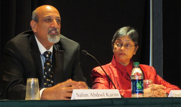 Professors Salim Abdool Karim and Quarraisha Abdool Karim 