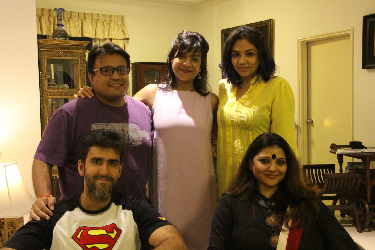 The cast and crew of Ardh Satya.