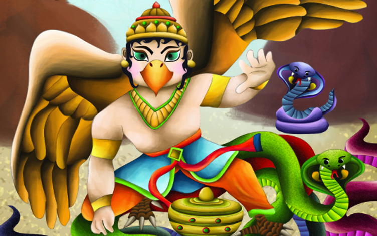Soti Dwivid as majestic, triumphant Garudha – King of Birds