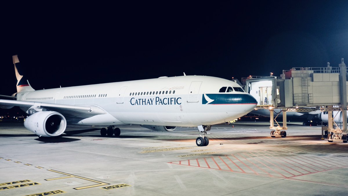 Cathay Pacific was the first airways to arrive at newly opened Terminal 4 of Changi Airport today.