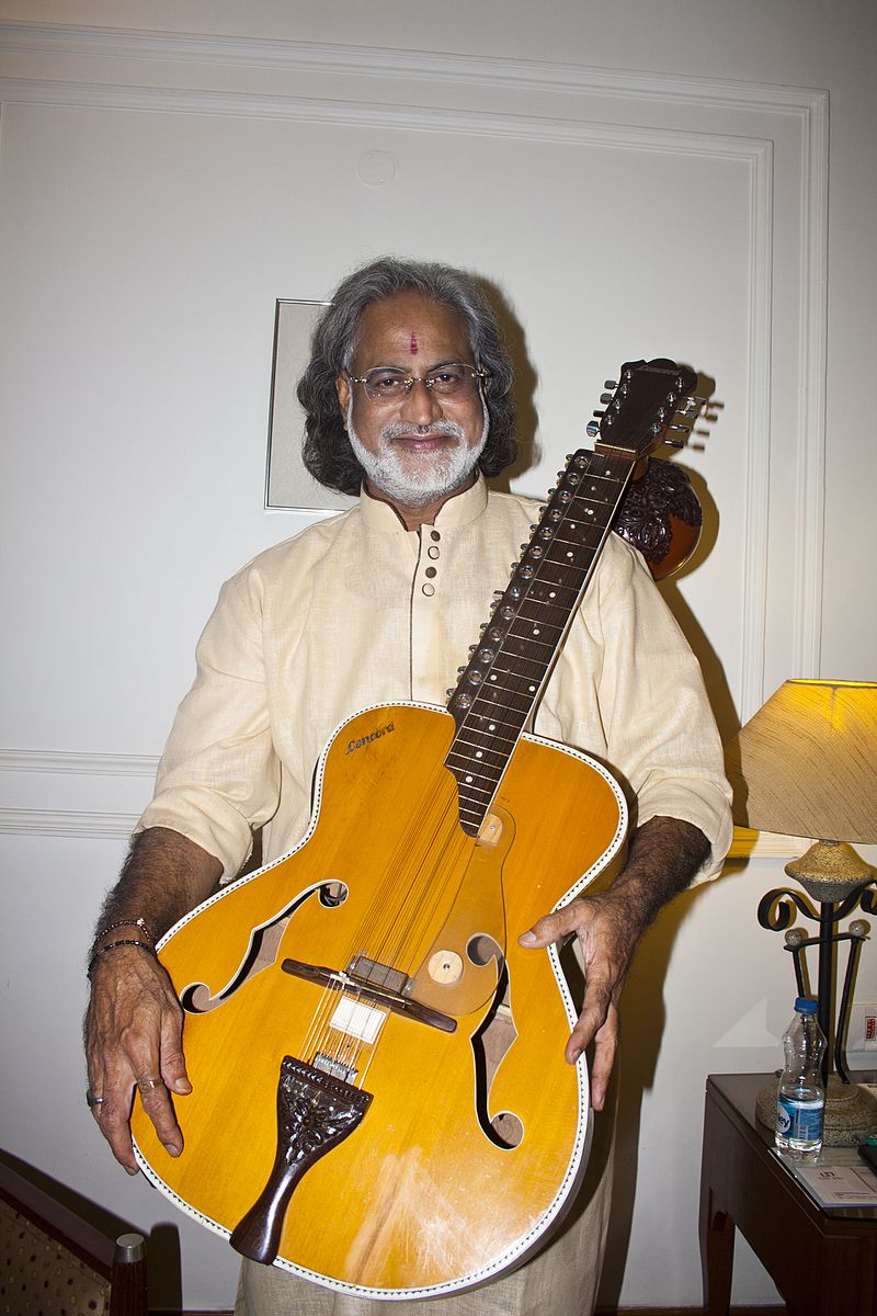 Padma Shri Pandit Shri Vishwa Mohan Bhatt with Mohan Veena in Kolkata