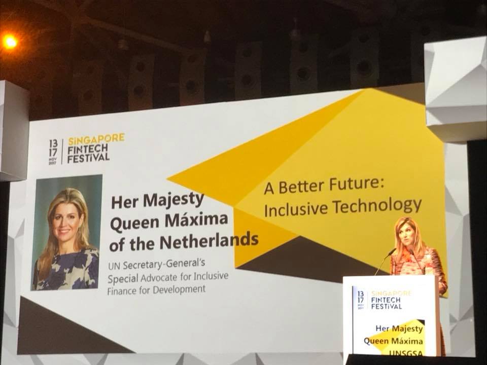 Queen Maxima stressed for addressing risks associated with FinTech.