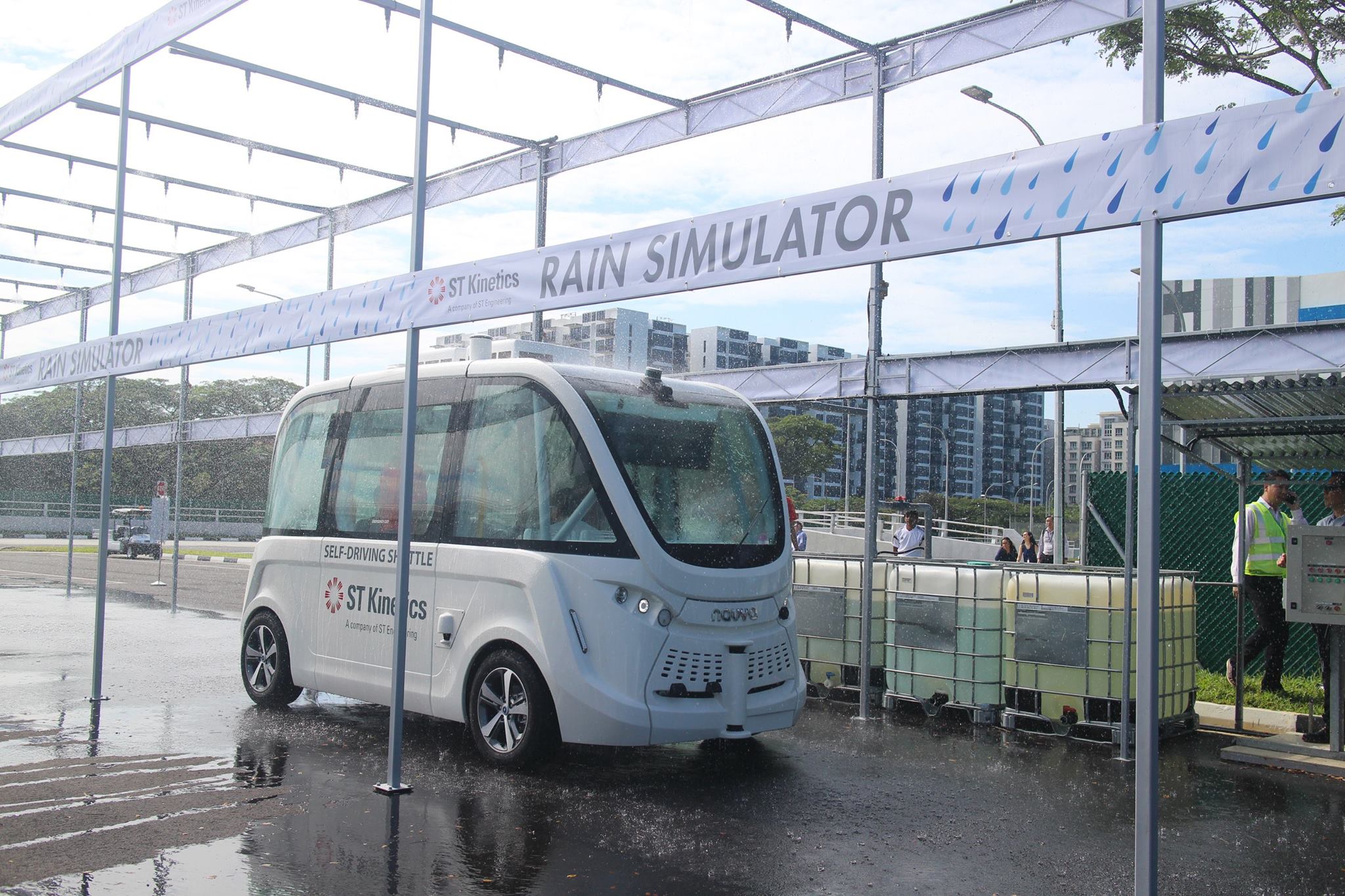 The centre also has a rain simulator 