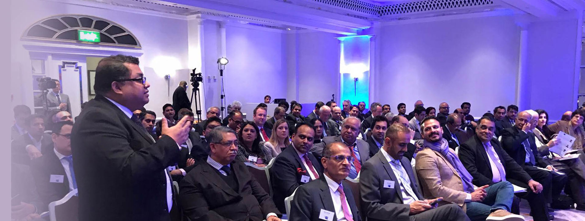 High Commissioner of India to the UK, Y K Sinha(front row, fifth from left) at a recent India Inc event.