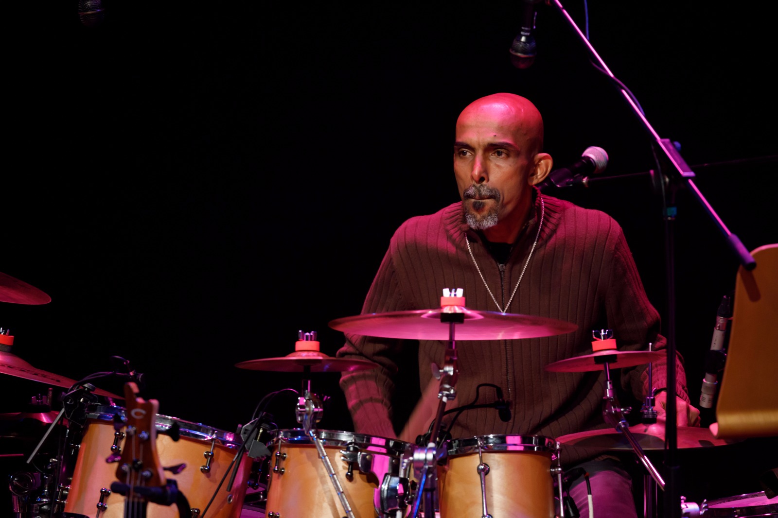 Percussionist Mohamed Noor believes that art is all about human emotions and feelings. 