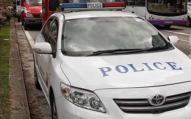 SIngapore Police consider the incident as one of voluntarily causing hurt. 