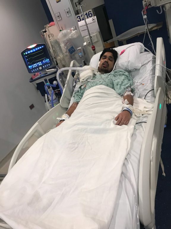 Mohammad Akbar was admitted to a Chicago hospital in critical condition. 