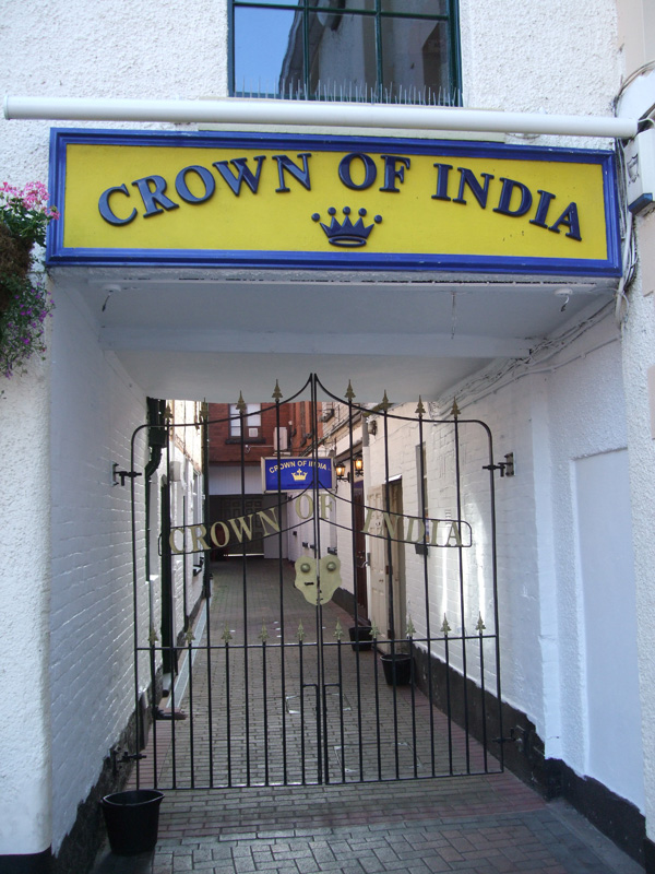 The Crown of India on the High Street in Stone. 