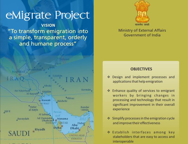 Indian Government has put tough controls on emigrations to control frauds