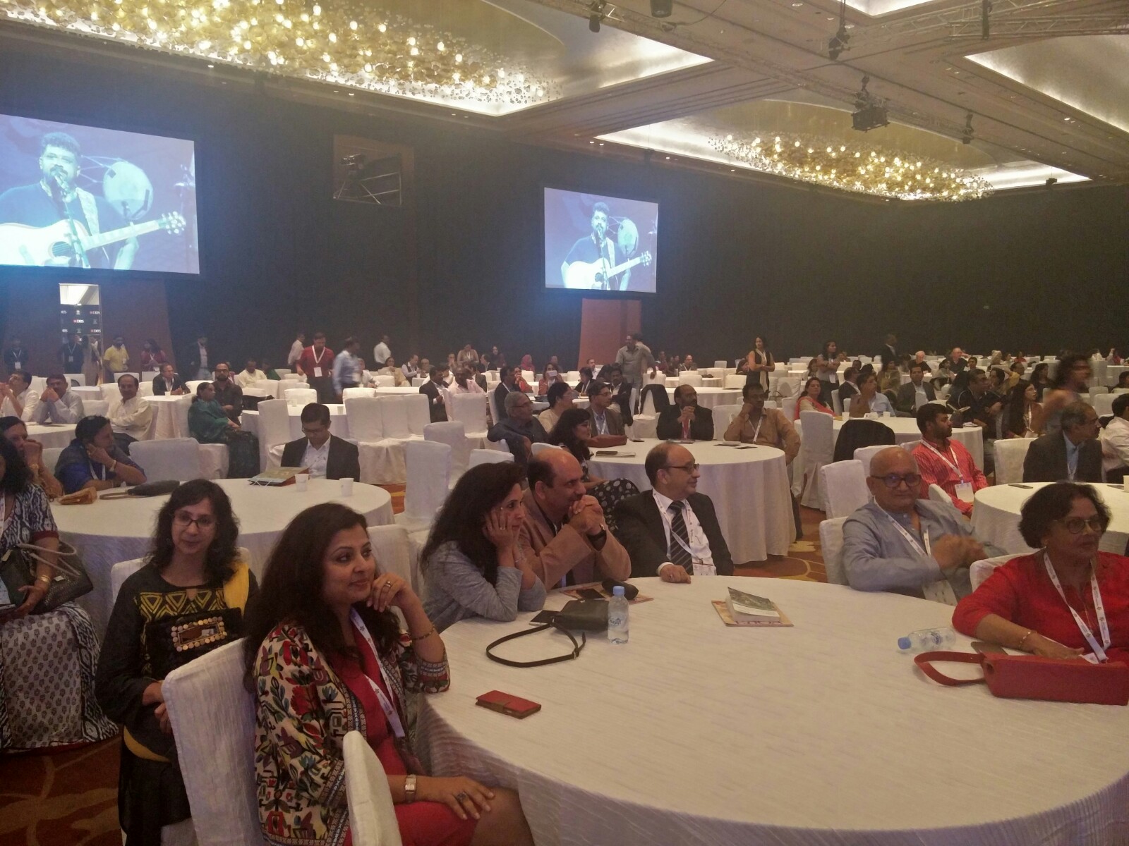 Band frontman Raghu Dixit is not afraid to shake it up. The stately Marina Bay Sands Ballroom turned into a club with the audience getting as close to the stage as possible.