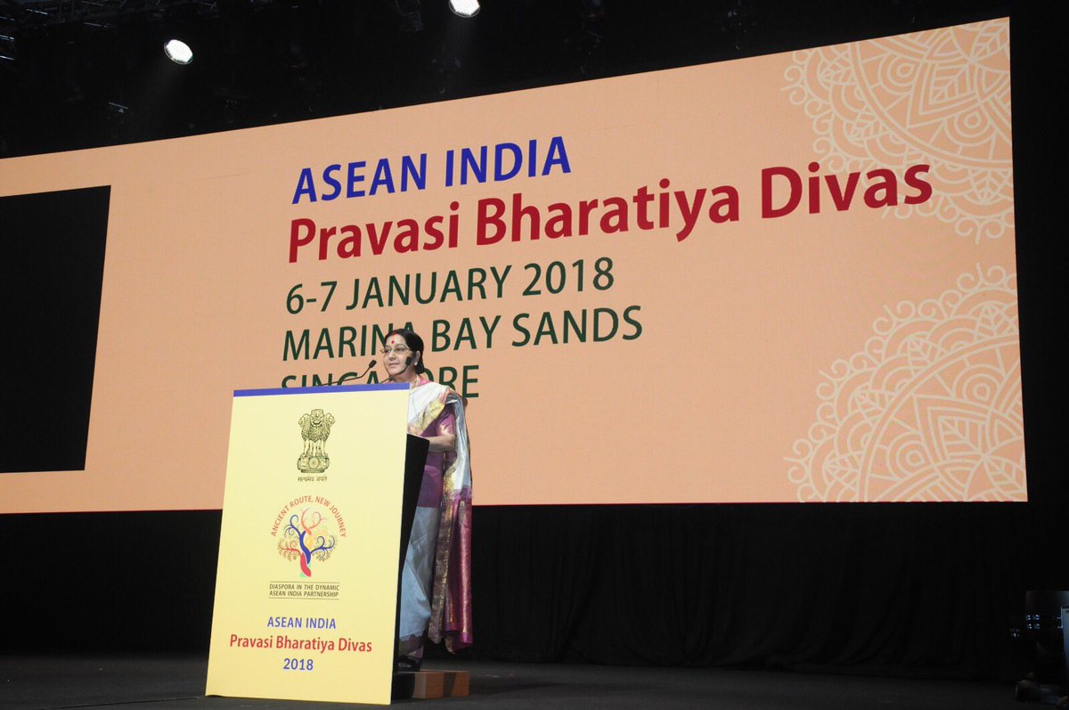 Year 2018 will be 'The Year of Milestones' for ASEAN-India relations: Sushma Swaraj