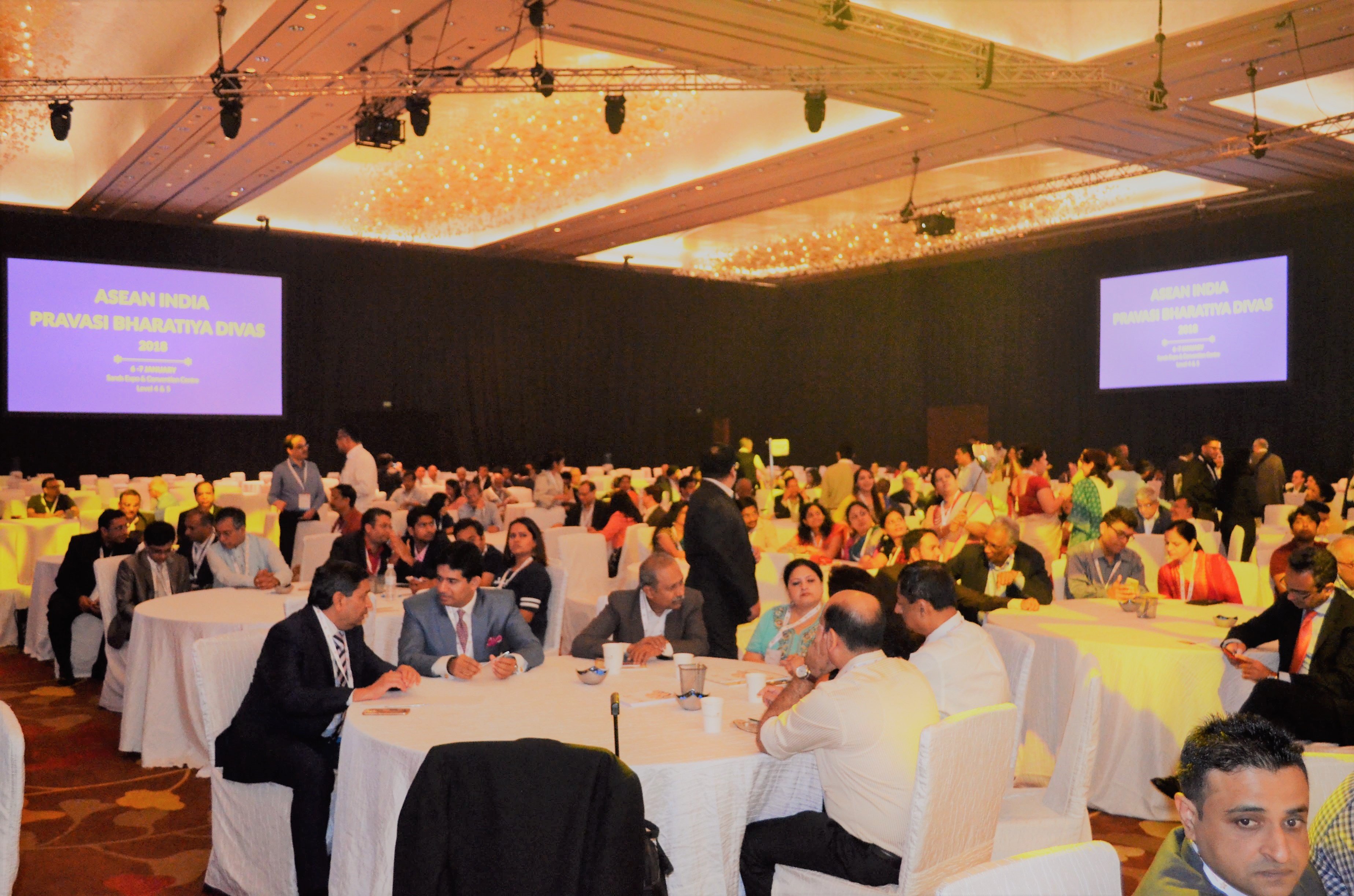 Over 3,000 people attended the PBD celebration that was hosted by Indian External Affairs Minister Sushma Swaraj and the Indian High Commission in Singapore.  