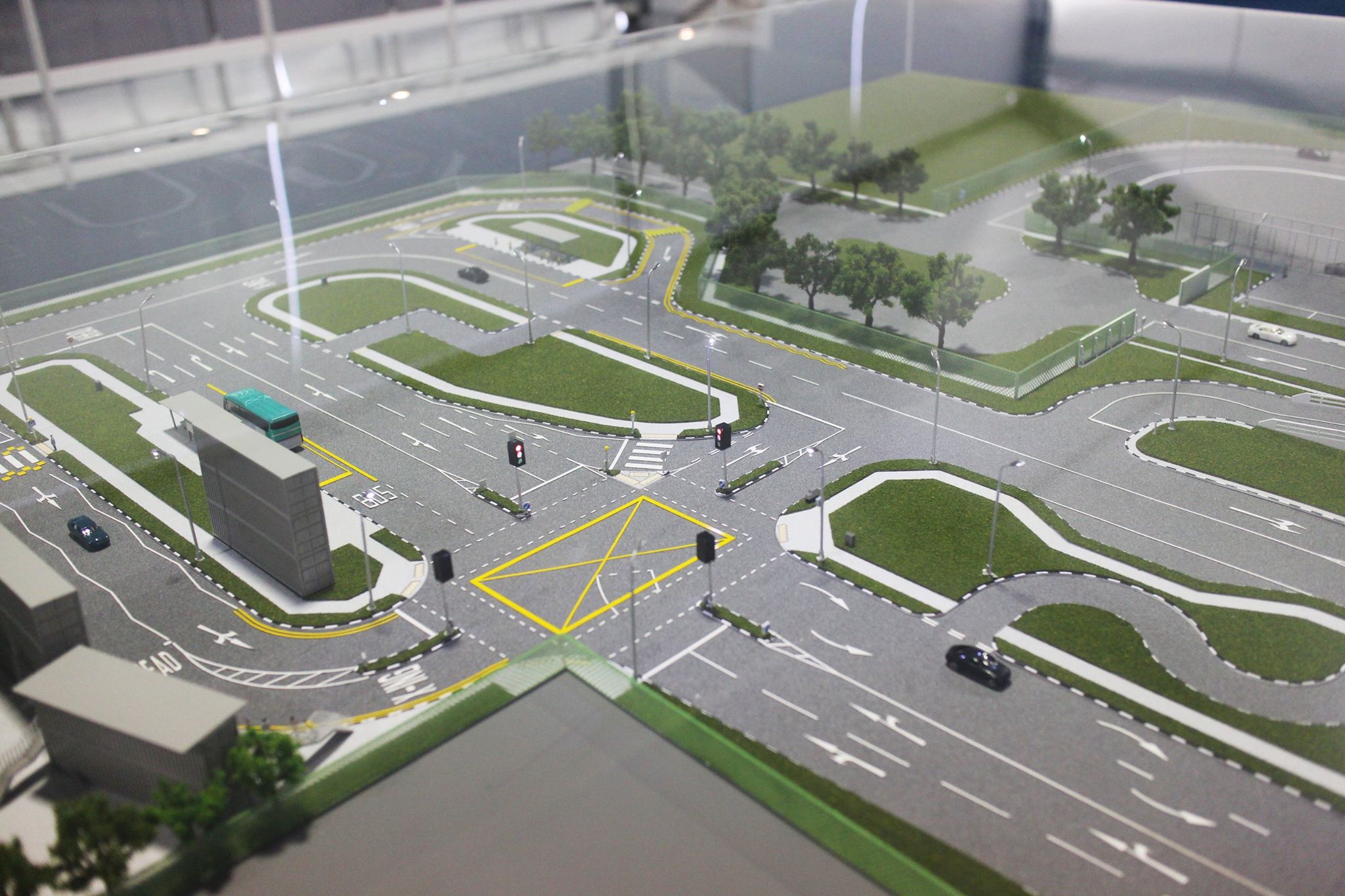 The test circuit at NTU replicates road conditions in Singapore,