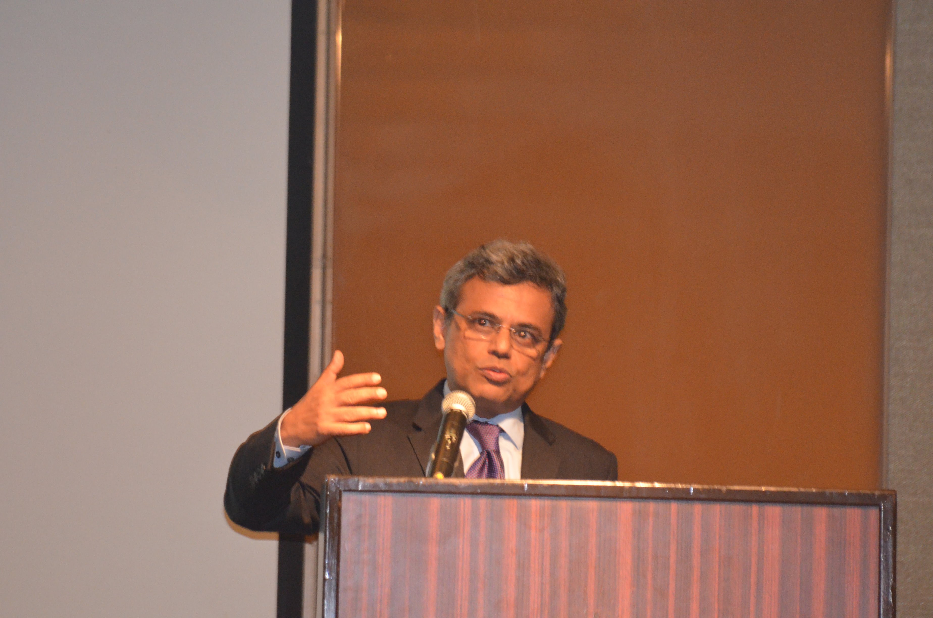 HE Jawed Ashraf, High Commissioner of India, Singapore, at the Air india get together dinner.