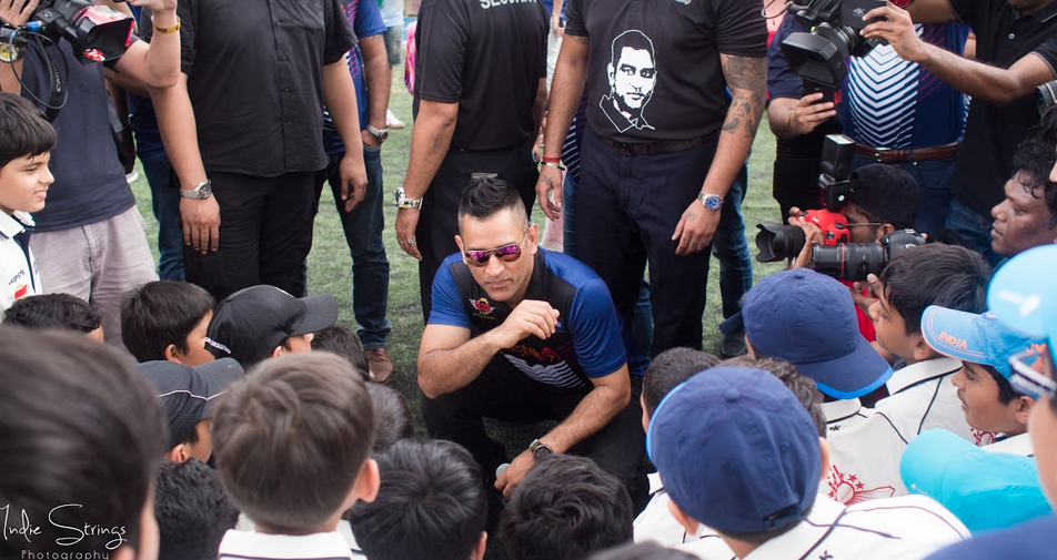 M S Dhoni heard a resounding, 
