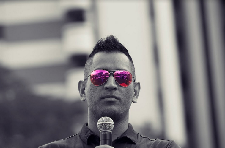 Mahendra Singh Dhoni, one of the biggest icons of international cricket, cuts a cool figure as he engaged with fans at the opening of his academy in Singapore on 20 January, at St. Patrick’s School on East Coast Road Photo: Connected to India