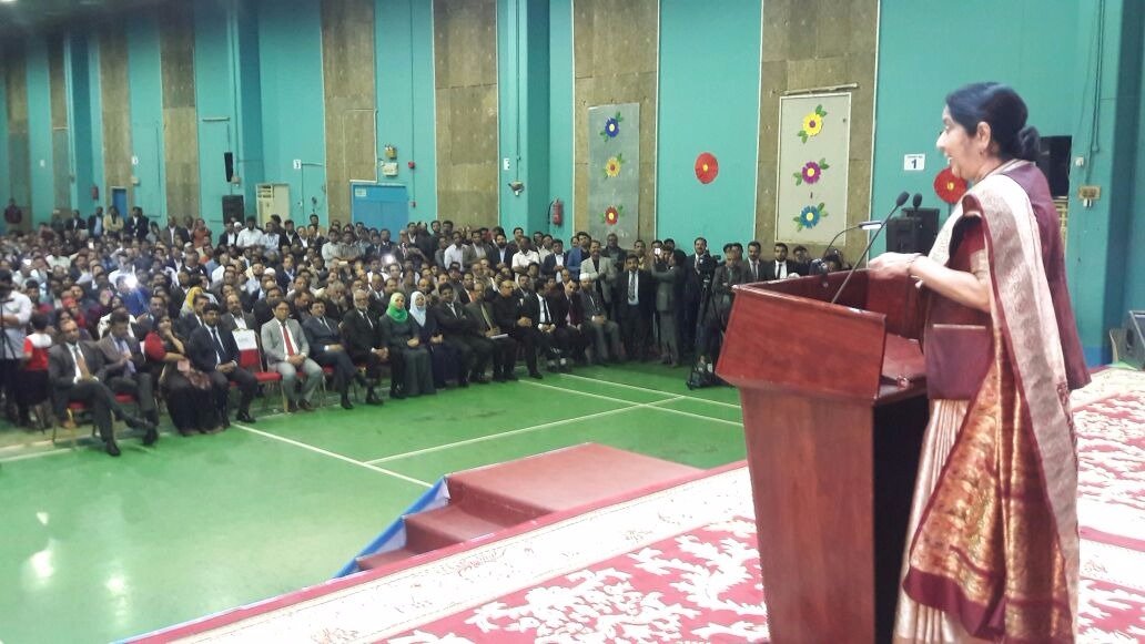 Sushma Swaraj termed members of Indian diaspora as the real ambassadors of the Indian community. 