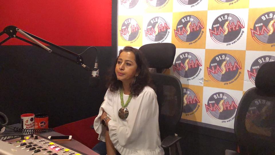 Shalakaa Ranadive in a radio interview promoting Dastak's performance in Mumbai's Kala Ghoda festival.