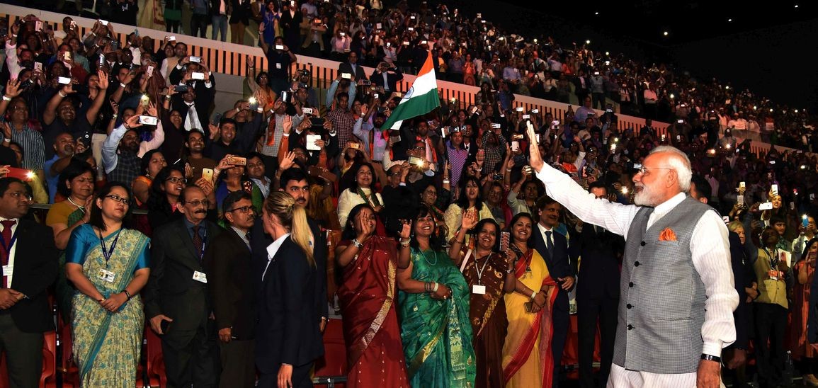 Indian Prime Minister Narendra Modi has a large fan following among the members of Indian diaspora.