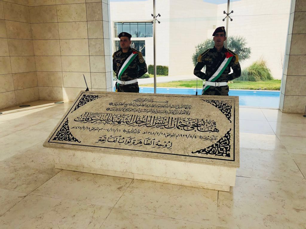 Structure of late President Yasser Arafat's mausoleum is a cube of 11m x 11m. 