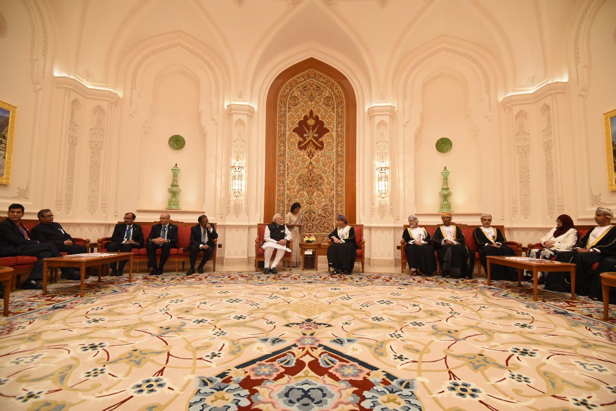 Prime Minister Narendra Modi holding high level bilateral talks with authorities of Oman. The two strategic partners discussed to strengthen cooperation in trade and investment, energy, defence and security, food security and regional issues.