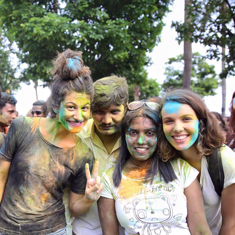 Indian communities all over the world gather on Holi each year to throw colour at each other in celebration of the spring festival.