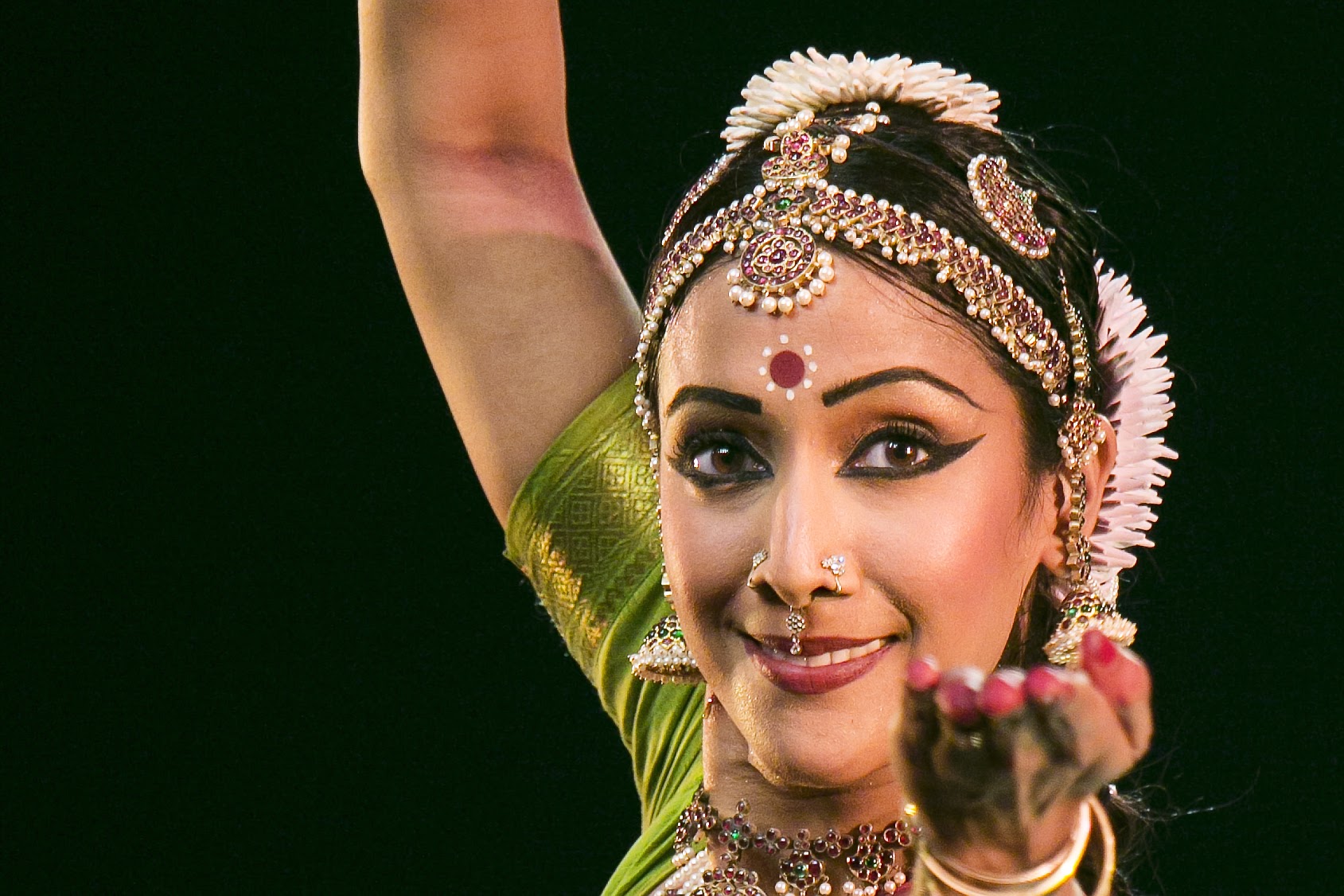 The choreographer of Mara, Mythili Prakash is one of the most celebrated and respected young Bharatanatyam dancers today. Photo courtesy: mythiliprakash.com