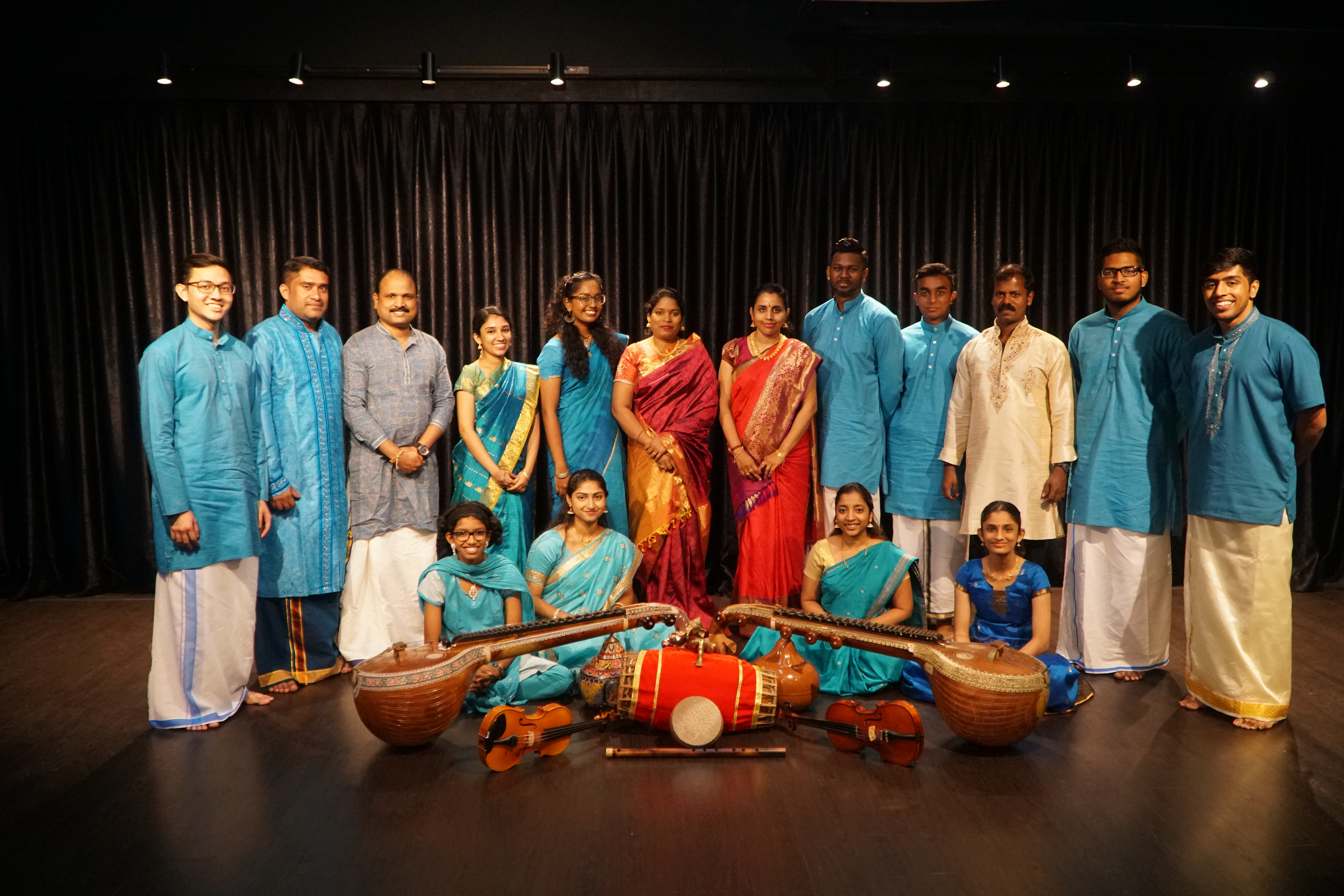 Swathi with mentors and trainers. 
