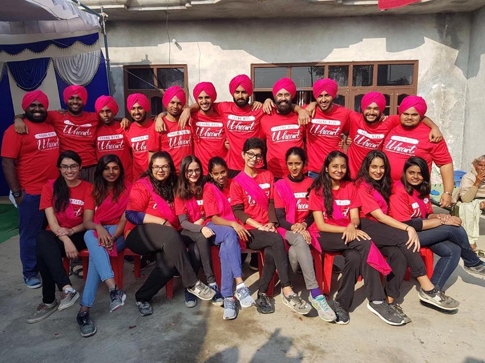 Volunteers of Young Sikh Association, Singapore who particpated in the transformation of a village school in Punjab. 