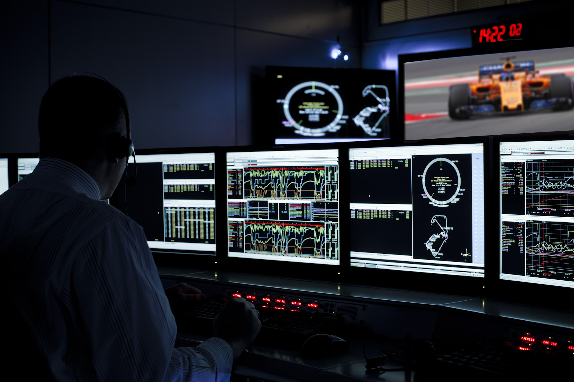McLaren condition monitoring suite for F1 race cars' is shown in the picture. 