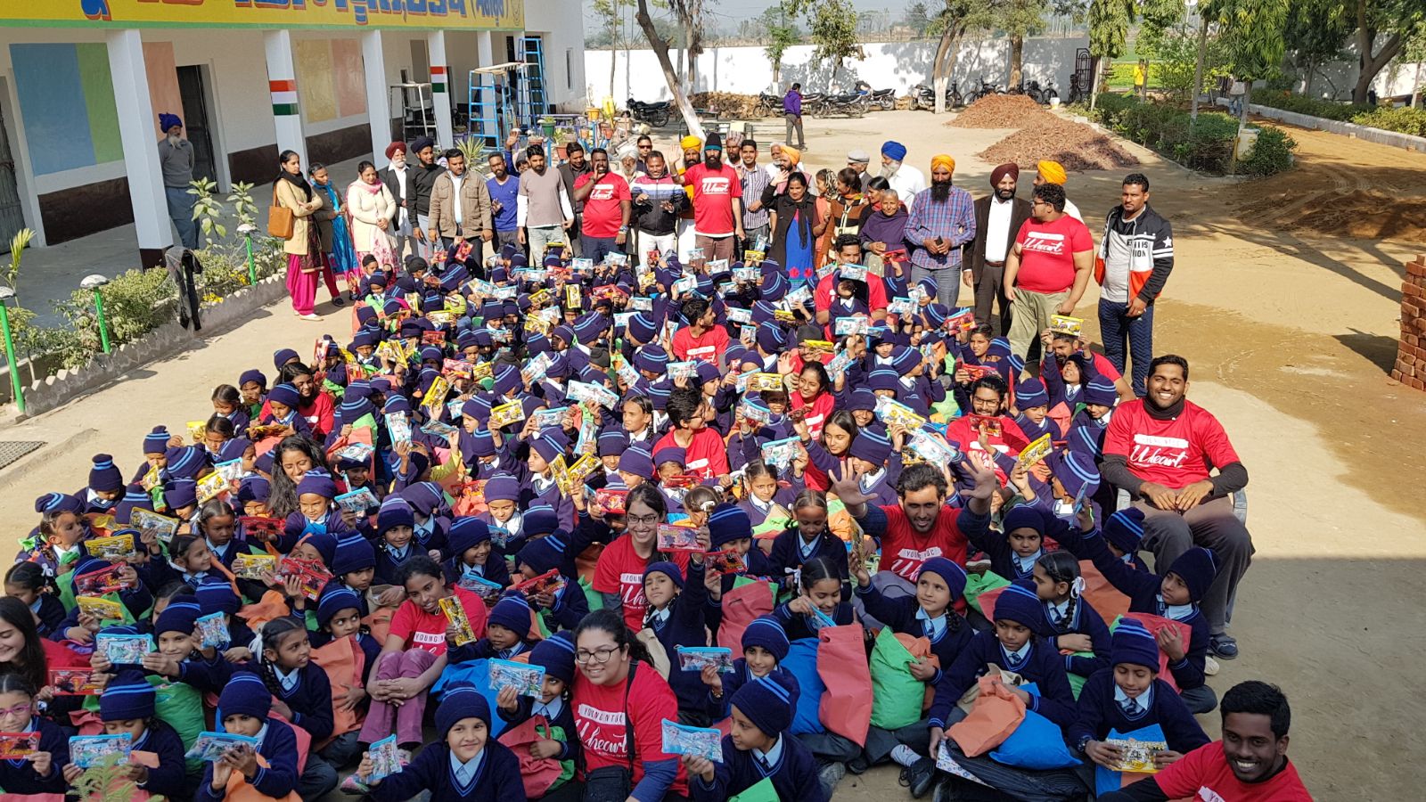 The children of the Ratoke village school along with YSA volunteers. Photo courtesy: YSA