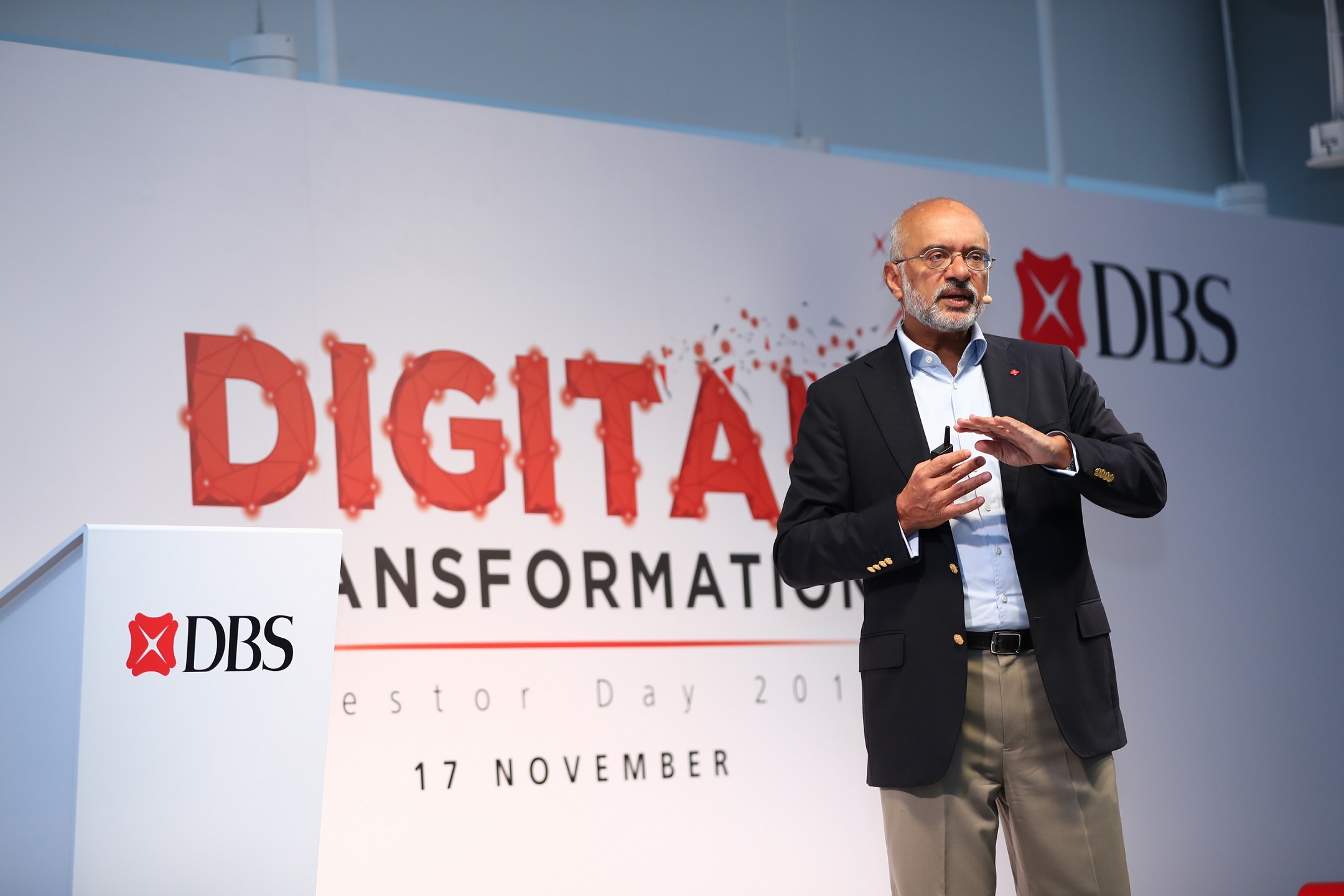 Piyush Gupta, Chief Executive Officer and Director of DBS Group. 