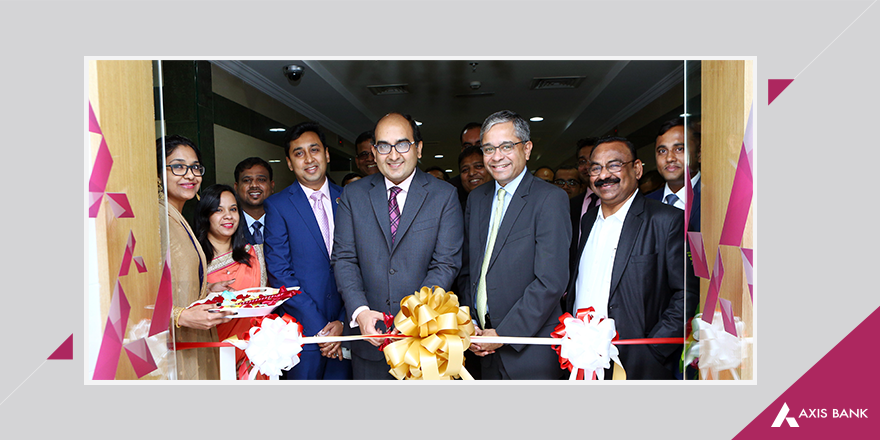 Vipul, consul general of India in Dubai, inaugurating the new representative office of Axis Bank in Sharjah. 